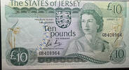  Jersey Government 10 pound note (ND 1976 issue)  173,48 EUR  zzgl. 21,68 EUR Versand