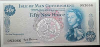   Isle of Man Government Fifty New Pence banknote  73,73 EUR  zzgl. 26,02 EUR Versand
