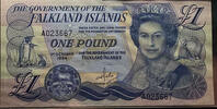   Falkland Islands Government 1984 1 pound note  60,72 EUR  zzgl. 26,02 EUR Versand