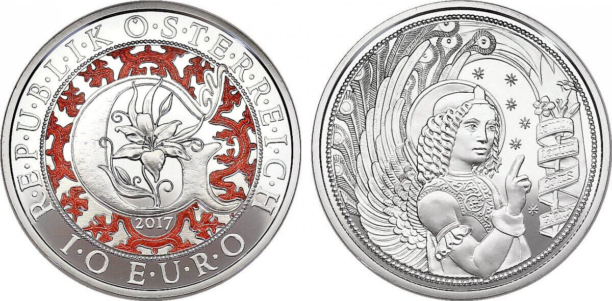 Österreich 10 Euro 2017 Serie 'Engel - Die Himmlischen Boten': Gabriel