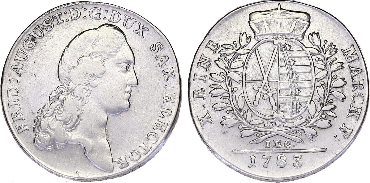 Deutschland Sachsen Taler 1783 IEC Friedrich August III./I. (1763