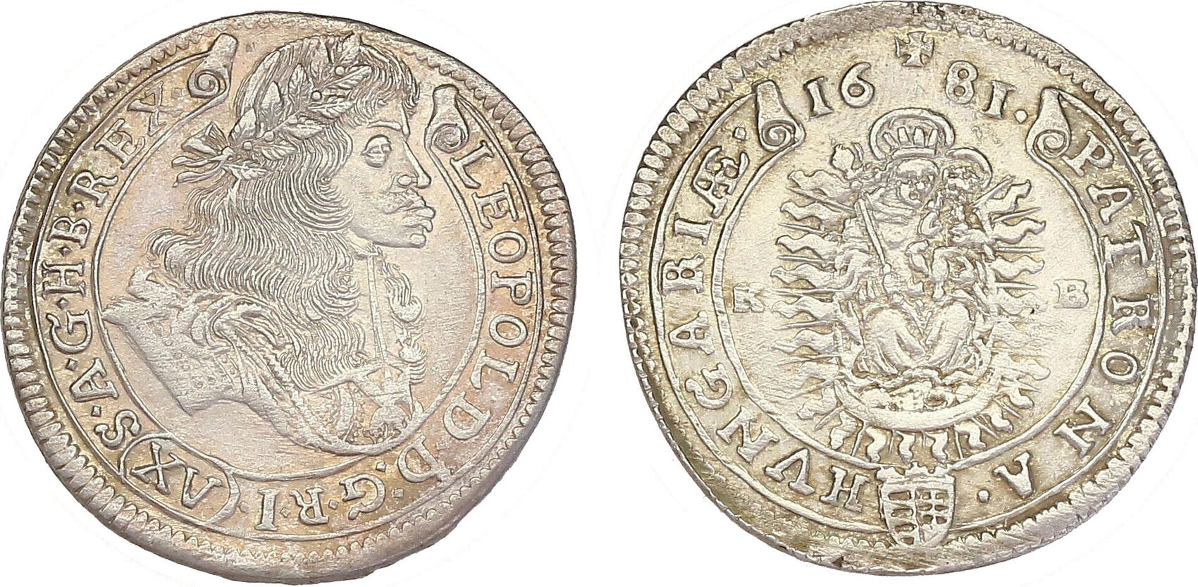 RDR XV Kreuzer 1681 KB Leopold I. (1657 1705) vz