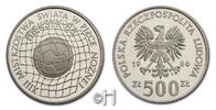 Polen 500 Zloty XIII. Fußball-Weltmeisterschaft Mexiko 1986