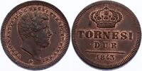 Italien - Neapel & Sizilien 2 Tornesi Ferdinand II. (1830 - 1859)