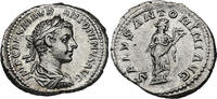 Römisches Imperium Denar Elagabalus (Elagabal) 218 - 222 n. Chr. (Rev. Salus mit Schlange)