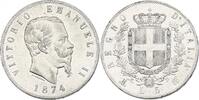 Italien 5 Lire Viktor Emanuel II. (1849 - 1878)