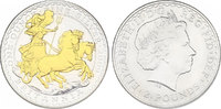 Großbritannien 2 Pounds "Britannia im Streitwagen" (inkl. Zertifikat)
