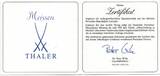 Deutschlanmd 10x Meissen Porzellan-Taler (50mm) 1991-1996 Aus der ältesten Porzellan-Manufaktur Europas im orig. Luxus-Kassette mit Zertifikaten (10)
