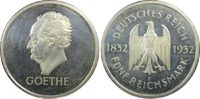 Weimarer Republik 5 RM 100. Todestag Goethes