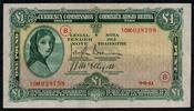 Irland / Ireland £1 War Code "B" Lady Lavery War Code B in rot -