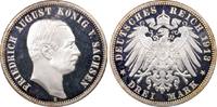 Kaiserreich Sachsen 3 RM König Friedrich August III