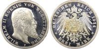 Kaiserreich Württemberg 3 RM König Wilhelm II