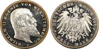 Kaiserreich0, Württemberg 3 RM König Wilhelm II