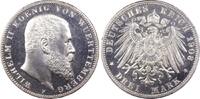 Kasierreich, Württemberg 3 RM König Wilhelm II