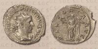 Römisches Kaiserreich AG Antoninianus Kaiser Philippus I fast VZ, mit Fotoattest