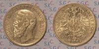 Kaiserreich, Baden 10 RM Gold Grosherzog Friedrich -