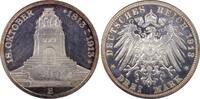 Kaiserreich Sachsen 3 Mark Völkerschlacht Leipzig -