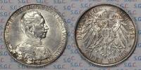 Kaiserreich, Preussen 2 RM Kaiser Wilhelm II - 25J. Regierungsjubiläum -