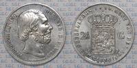 Niederlande 2 1/2 Gulden König Wilhelm III -
