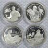 China (Volksrepublik) 4 x 10 Yuan Große Persönlichkeiten - Homer, Shakespeare, Beethoven und Edison -