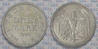 Weimar Republik 3 Mark Kursmunze -
