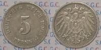 Kaiserreich 5 Pfg Kursmünze -