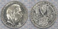 Weimar Republik Silbermedaille zum 80. Geburtstag von Hindenburg -