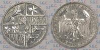 Weimar Republik 3 RM 400J. Uni. Marburg -