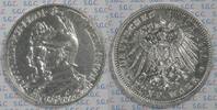 Kaiserreich Preussen 5 Mark Kaiser Wilhelm II. und Friedrich III. -