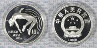 China, Volksrepublik 10 Yuan XXV. Olympische Sommerspiele 1992 Barcelona - Hochspringerin -