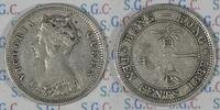 Hong Kong 10 Cents Königin Viktoria -