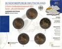BUNDESREPUBLIK 5 x €2 Freistadt Bayern Schloss Neuschwanstein -
