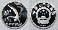 China (Volksrepublik) 10 Yuan XVI. Olympische Sommerspiele 1992 - Turmspringen -