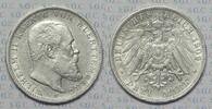 Kaiserreich Württemberg 3 Mark König Wilhelm II. -