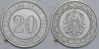 Kaiserreich 20 Pfg Kursmünze - Klein Adler -