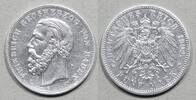 Kaiserreich Baden 5 Mark Grosherzog Friedrich -
