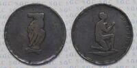 Grossbritannien Halfpenny Anti-Sklaverei-Token -
