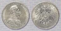 Kaiserreich Preussen 5 Mark Kaiser Wilhelm II. im Uniform -