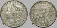 USA 1 Dollar 1880 (P) Morgan fast vz mit leichter Patina