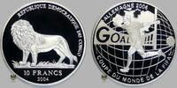Dem. Republik Kongo 10 Francs FIFA Fussball WM Deutschland 2006 -