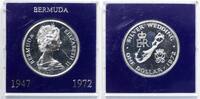 Bermuda 1 Dollar Königin Elizabeth II., zum Silber-Hochzeit -