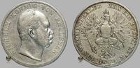 Vereinstaler 1867-A Altdeutschland Brandenburg-Preußen König Wilhelm ss, leichter Schurf