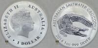 Australien 1 Dollar Königin Elizabeth II. - Krokodil -