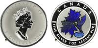 Kanada 5 Dollars Königin Elizabeth II. - Ahornzweig in Farbe mit Beizeichen Gluck -