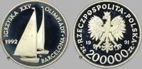 Polen 200000 Zlotych XXV. Olympische Sommerspiele 1992 in Barcelona -