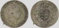 Altdeutschland Württemberg 1 Gulden 1825 W König Wilhelm I seltene Variante "von" (Vs. von AKS-79), fast ss, leichte Randfehler