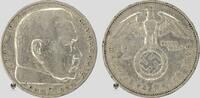 Drittes Reich 2 RM Hindenburg mit HK -