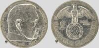 Drittes Reich 2 RM Hindenburg mit HK -