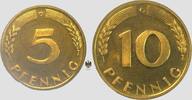 Bundesrepublik Deutschland 5 und 10 Pfg Kursmünze -