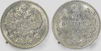 Russland 20 Kopeken Tzar Nikolaus II. -